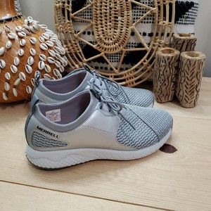 Merrell 1six8 Lace Up Ac+ Fashion Trainer Sneaker Grey Comfort Women's Sz 8/38.5